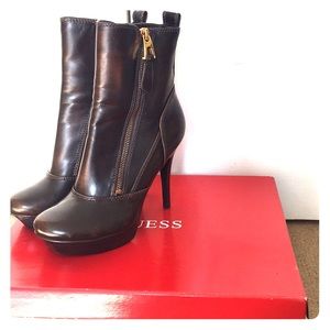 Dark Brown Guess Sky-High Heels